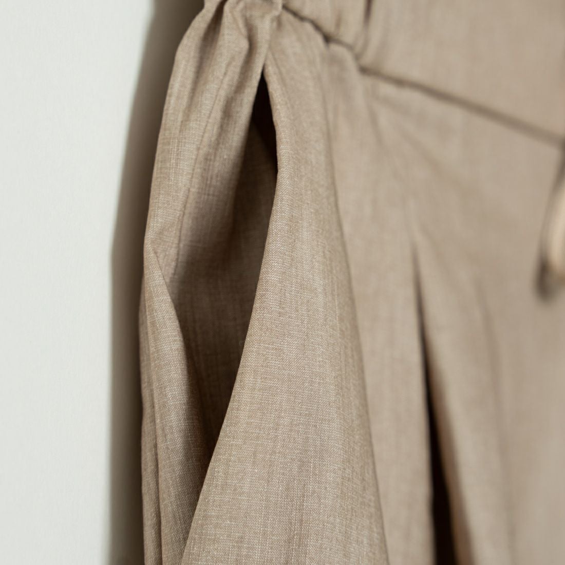 Jeans Factory Clothes [ジーンズファクトリークローズ] バックラッシュリネンプラススティックパンツ [21242052] 033 ﾍﾞｰｼﾞｭ