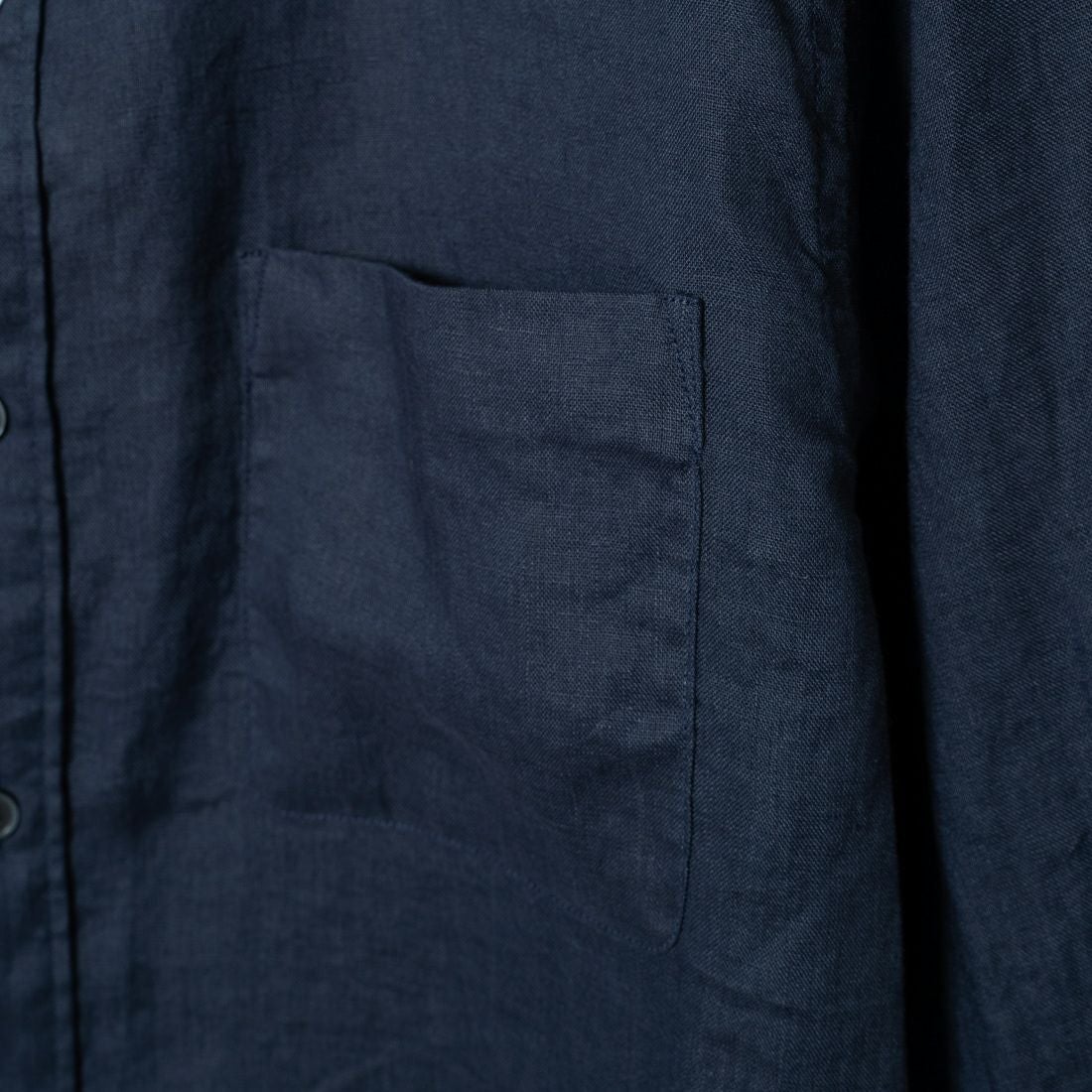 33Degrees [サーティスリーディグリーズ] フレンチリネン 七分袖シャツ [BFQ210] 540 NAVY