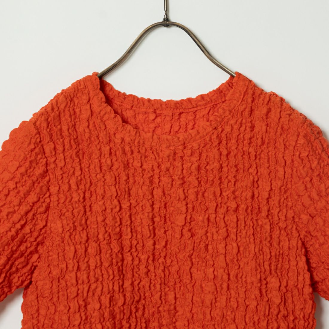 Jeans Factory Clothes [ジーンズファクトリークローズ] シャーリング プルオーバーカットソー [21242055] ｵﾚﾝｼﾞ