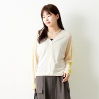IVORY/YELL&&モデル身長：167cm 着用サイズ：F&&