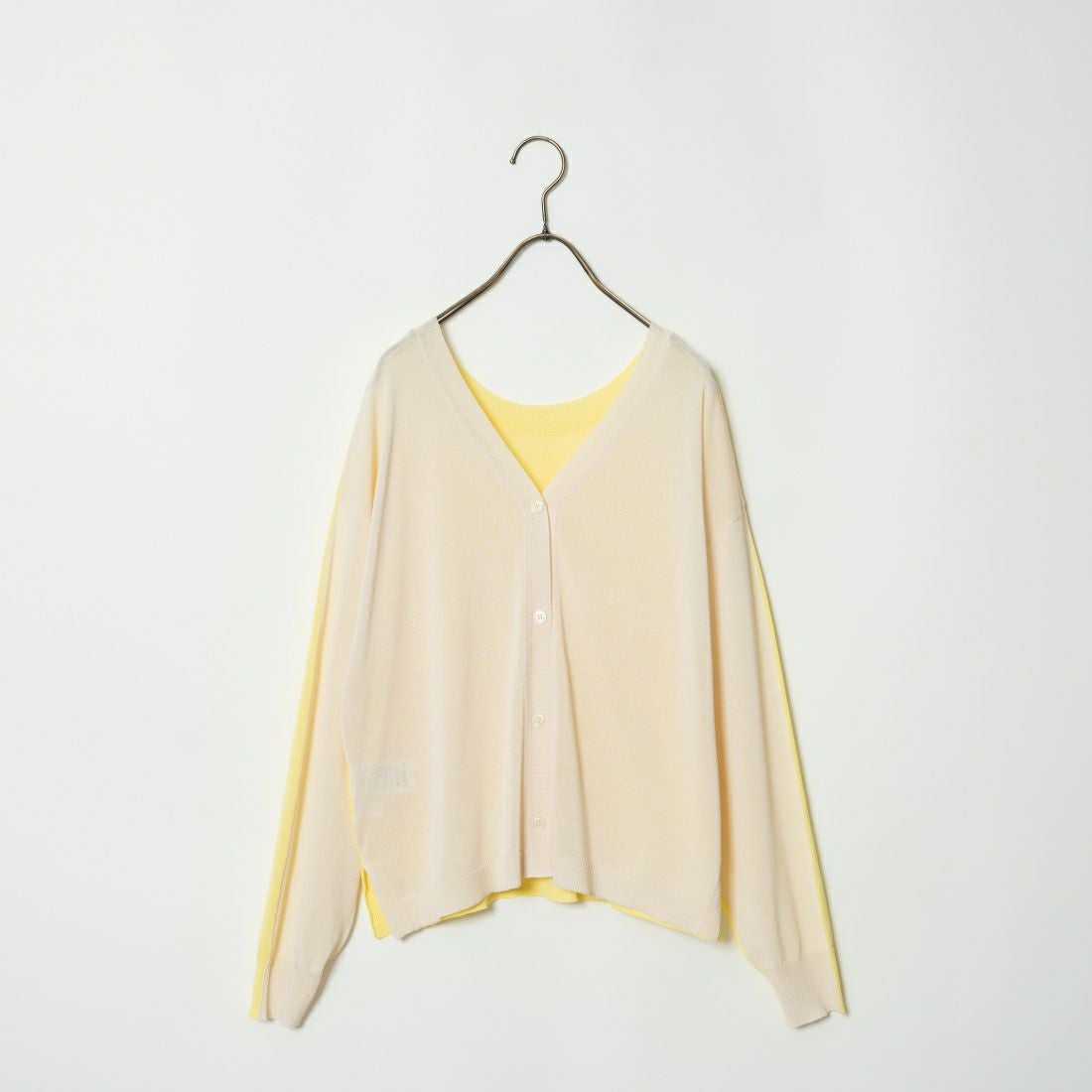 Jeans Factory Clothes [ジーンズファクトリークローズ] 2WAY UVカットカーディガン [116-5026] IVORY/YELL