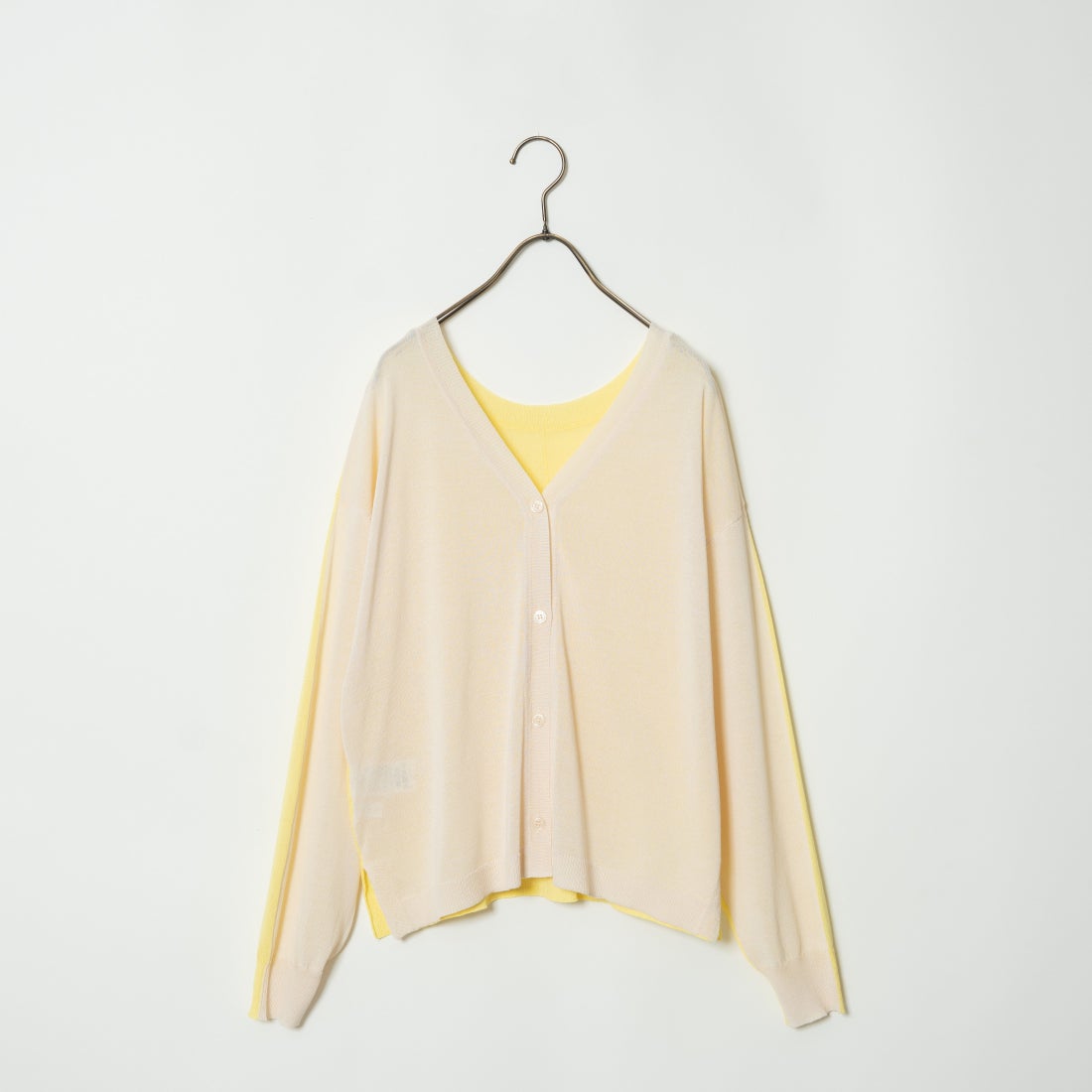 Jeans Factory Clothes [ジーンズファクトリークローズ] 2WAY UVカットカーディガン [116-5026] IVORY/YELL