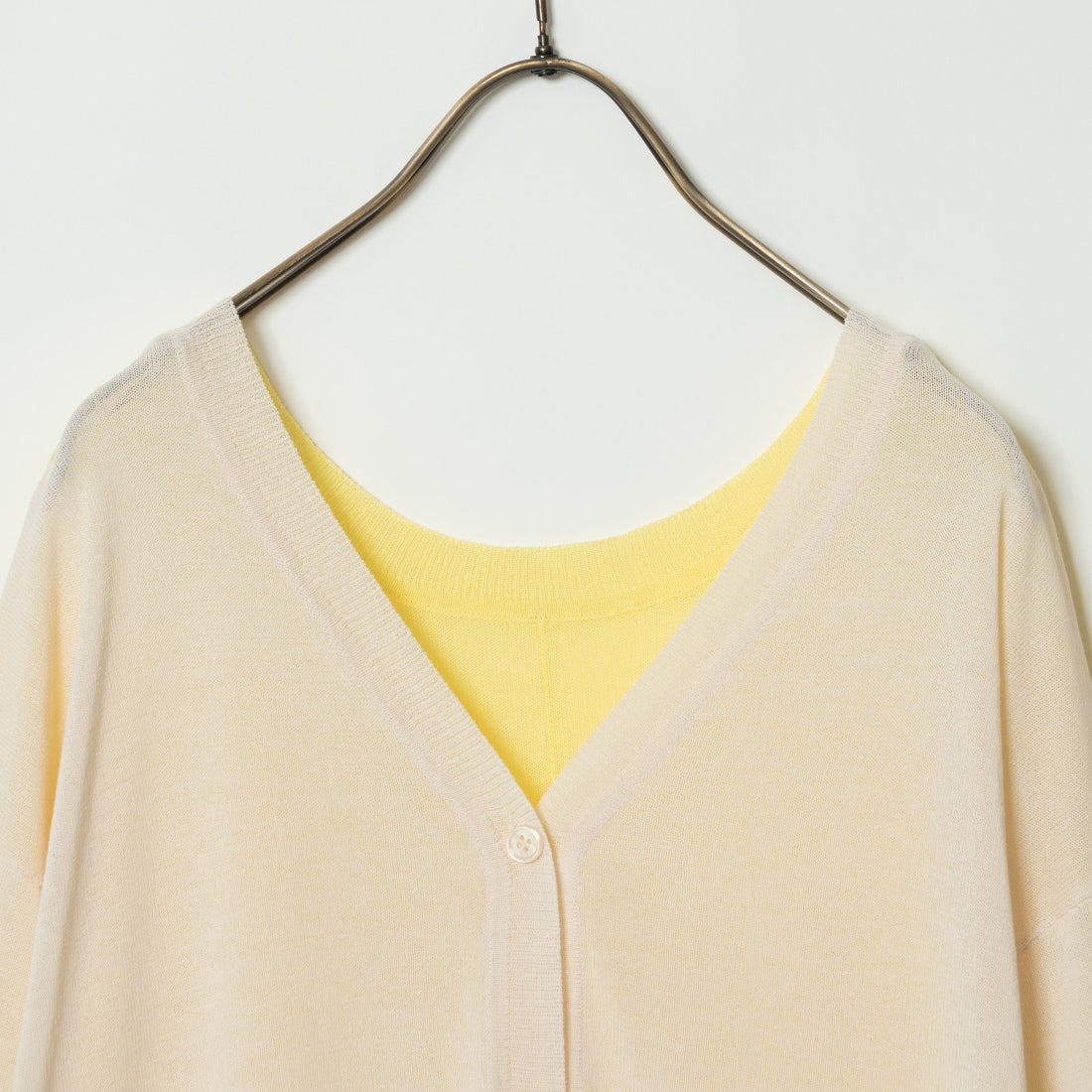Jeans Factory Clothes [ジーンズファクトリークローズ] 2WAY UVカットカーディガン [116-5026] IVORY/YELL