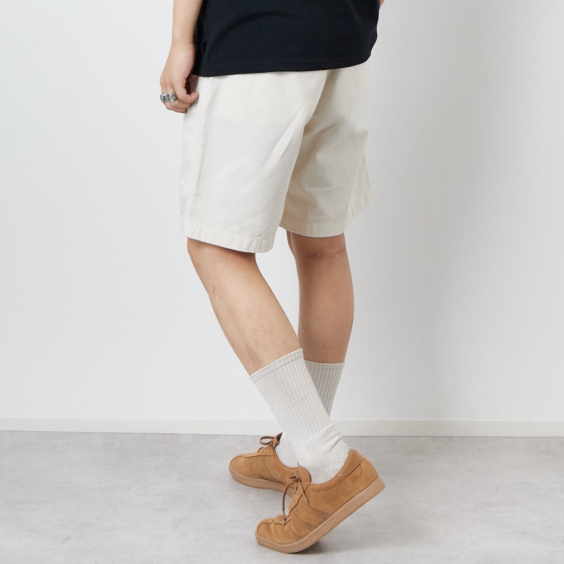 GRAMiCCi [グラミチ] Gショーツ [G101-OGT] GREIGE &&モデル身長：179cm 着用サイズ：L&&