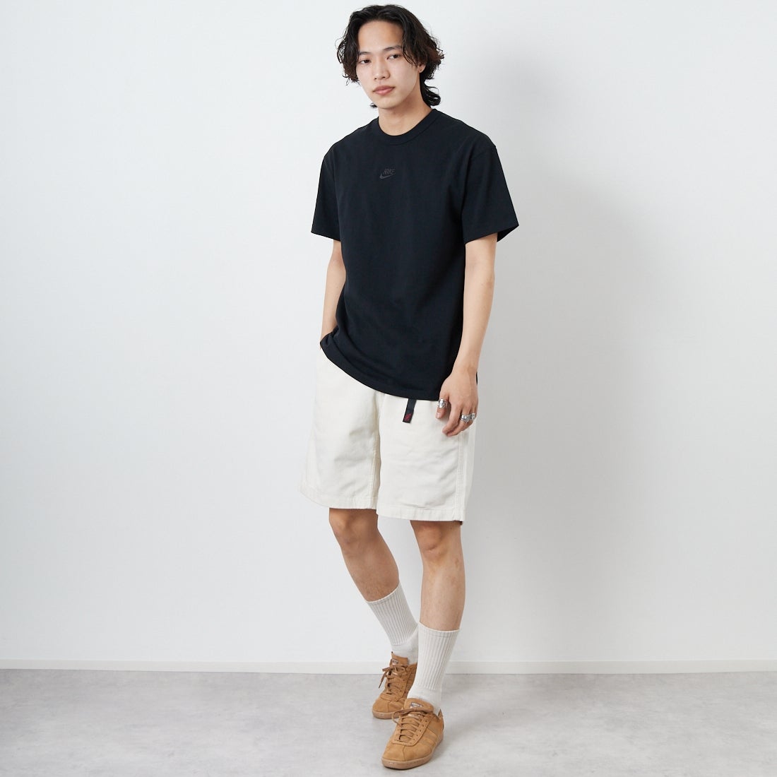 GRAMiCCi [グラミチ] Gショーツ [G101-OGT] GREIGE &&モデル身長：179cm 着用サイズ：L&&