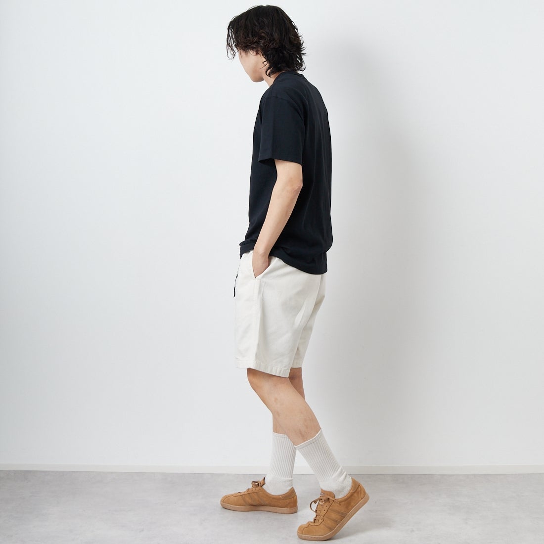 GRAMiCCi [グラミチ] Gショーツ [G101-OGT] GREIGE &&モデル身長：179cm 着用サイズ：L&&