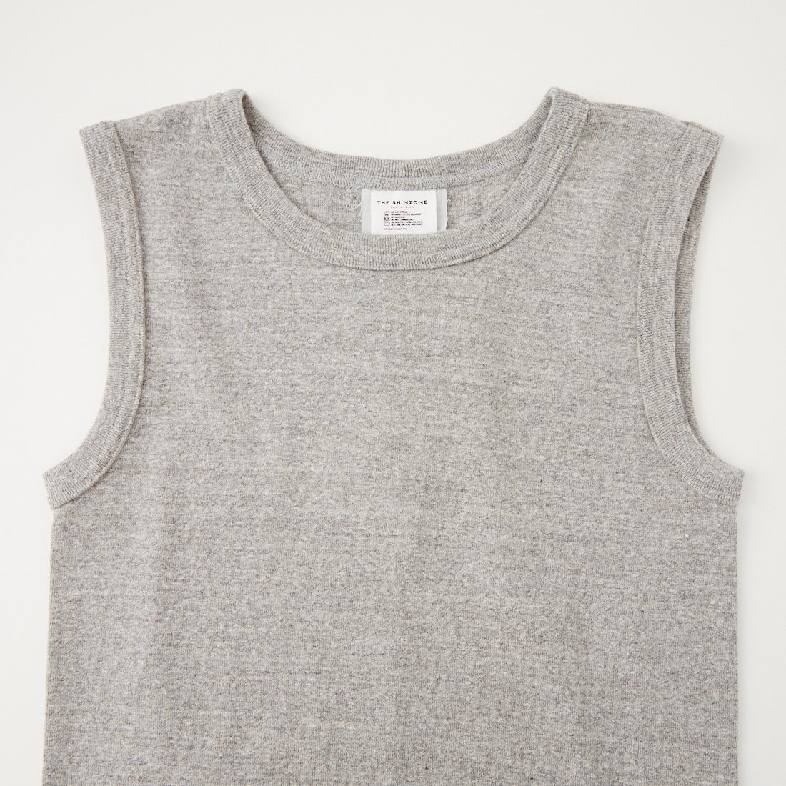 THE SHINZONE [ザ シンゾーン] サーキュラーリブ ノースリーブTシャツ [24MMSCU07] 06 GRAY