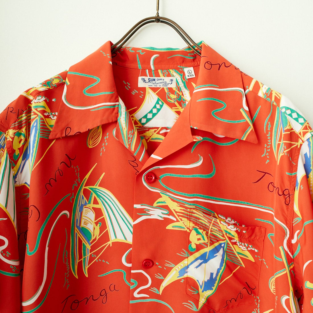 SUN SURF [サンサーフ] レーヨンハワイアンシャツ [SS39215] 165 RED