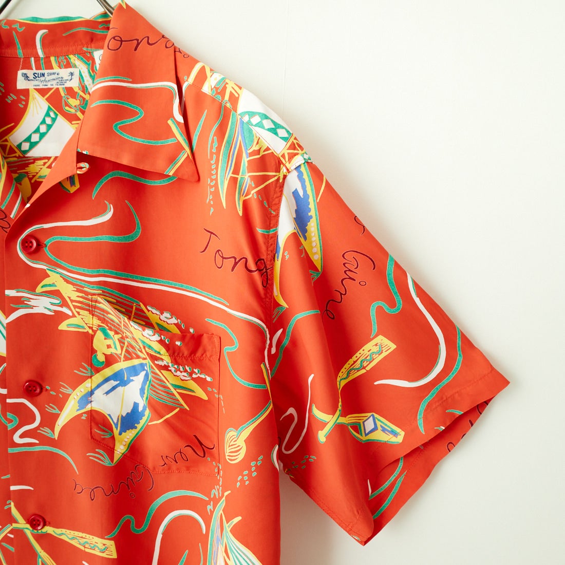 SUN SURF [サンサーフ] レーヨンハワイアンシャツ [SS39215] 165 RED
