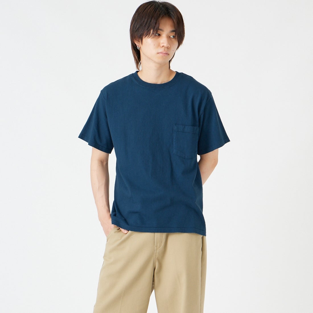 NAVY&&モデル身長：177cm 着用サイズ：M&&