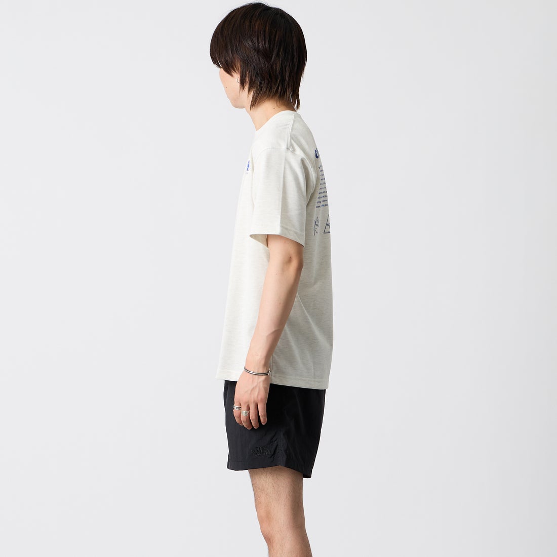 THE NORTH FACE [ザ ノースフェイス] ショートスリーブ ヒストリカルロゴTシャツ [NT32407] WX &&モデル身長：177cm 着用サイズ：M&&