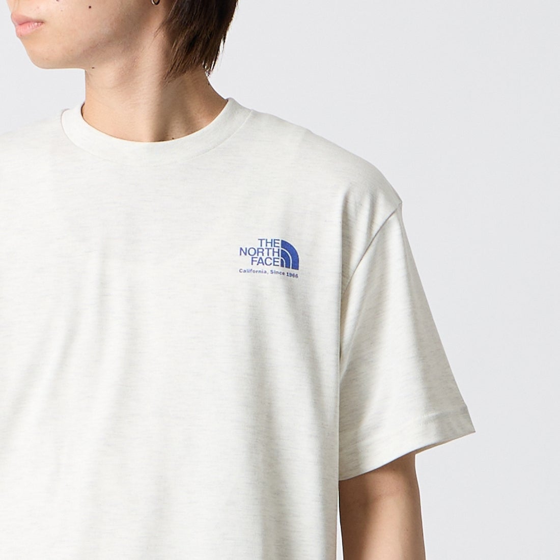 THE NORTH FACE [ザ ノースフェイス] ショートスリーブ ヒストリカルロゴTシャツ [NT32407] WX &&モデル身長：177cm 着用サイズ：M&&