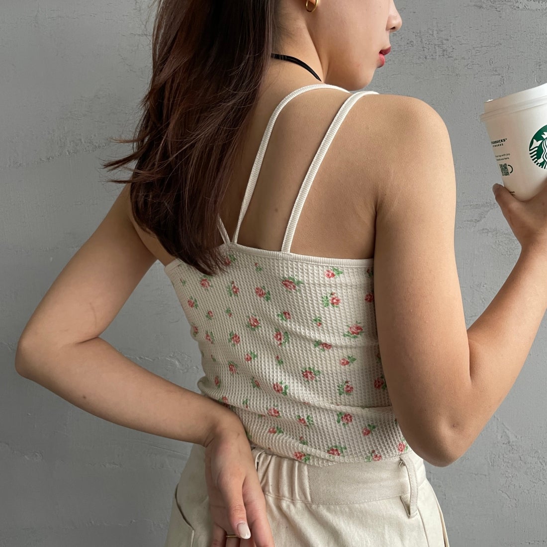 34 NAT/RED&&モデル身長：165cm 着用サイズ：F&&