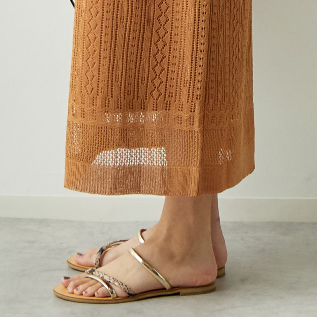 Jeans Factory Clothes [ジーンズファクトリークローズ] メッシュフリンジスカート [11242812] ﾓｶ