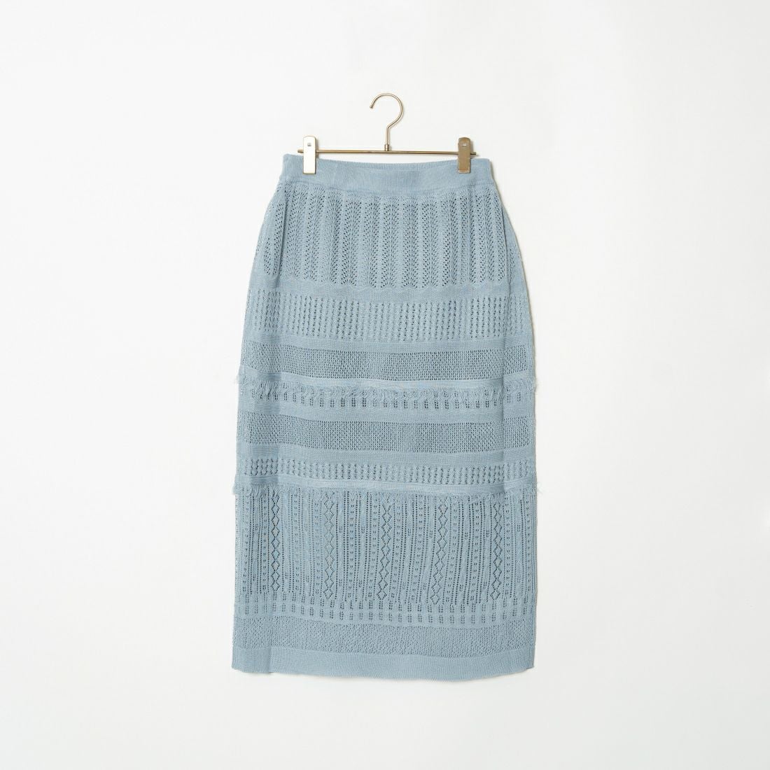 Jeans Factory Clothes [ジーンズファクトリークローズ] メッシュフリンジスカート [11242812] ﾌﾞﾙｰｸﾞﾚｰ