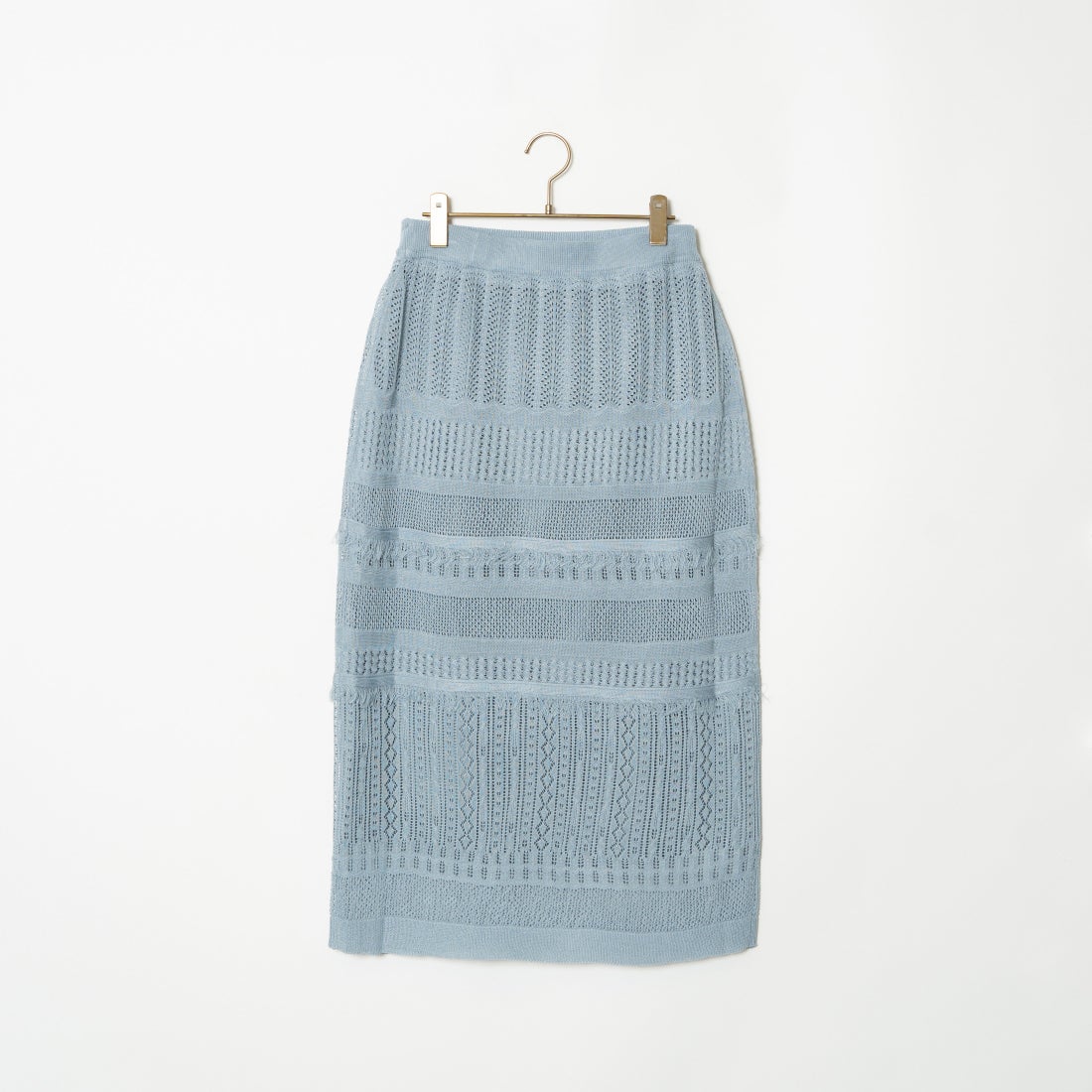 Jeans Factory Clothes [ジーンズファクトリークローズ] メッシュフリンジスカート [11242812] ﾌﾞﾙｰｸﾞﾚｰ