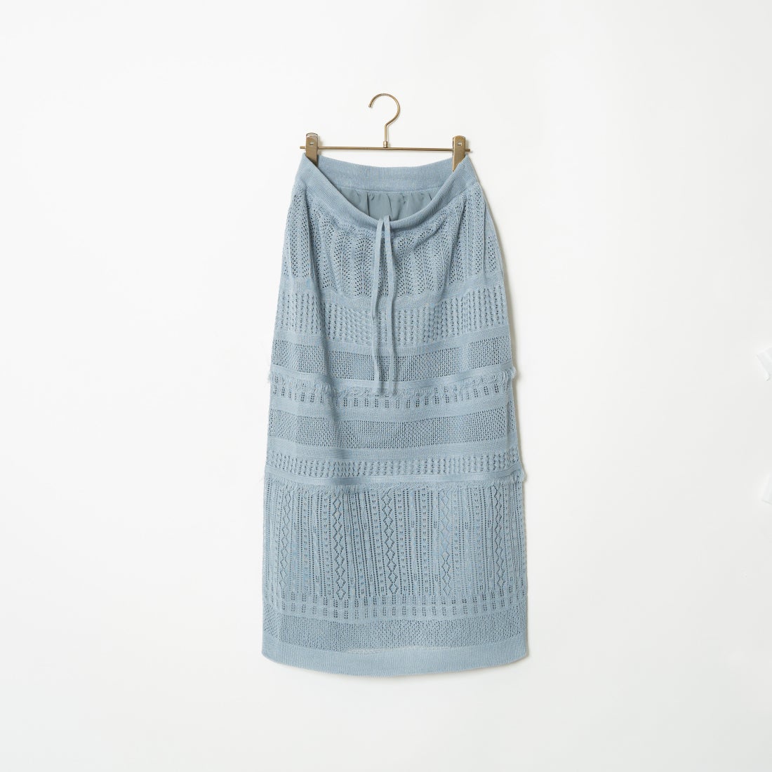 Jeans Factory Clothes [ジーンズファクトリークローズ] メッシュフリンジスカート [11242812] ﾌﾞﾙｰｸﾞﾚｰ