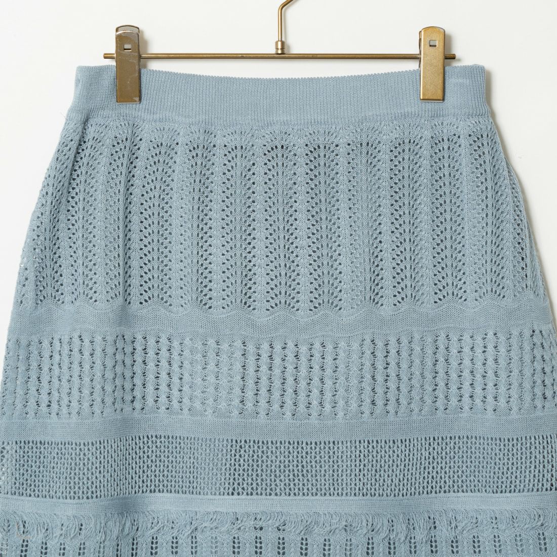 Jeans Factory Clothes [ジーンズファクトリークローズ] メッシュフリンジスカート [11242812] ﾌﾞﾙｰｸﾞﾚｰ