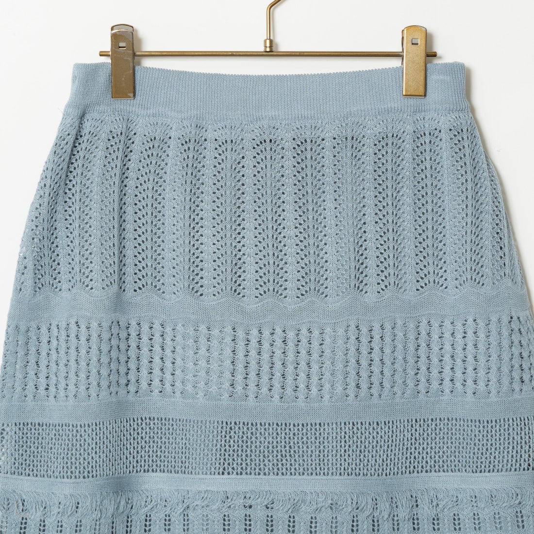 Jeans Factory Clothes [ジーンズファクトリークローズ] メッシュフリンジスカート [11242812] ﾌﾞﾙｰｸﾞﾚｰ