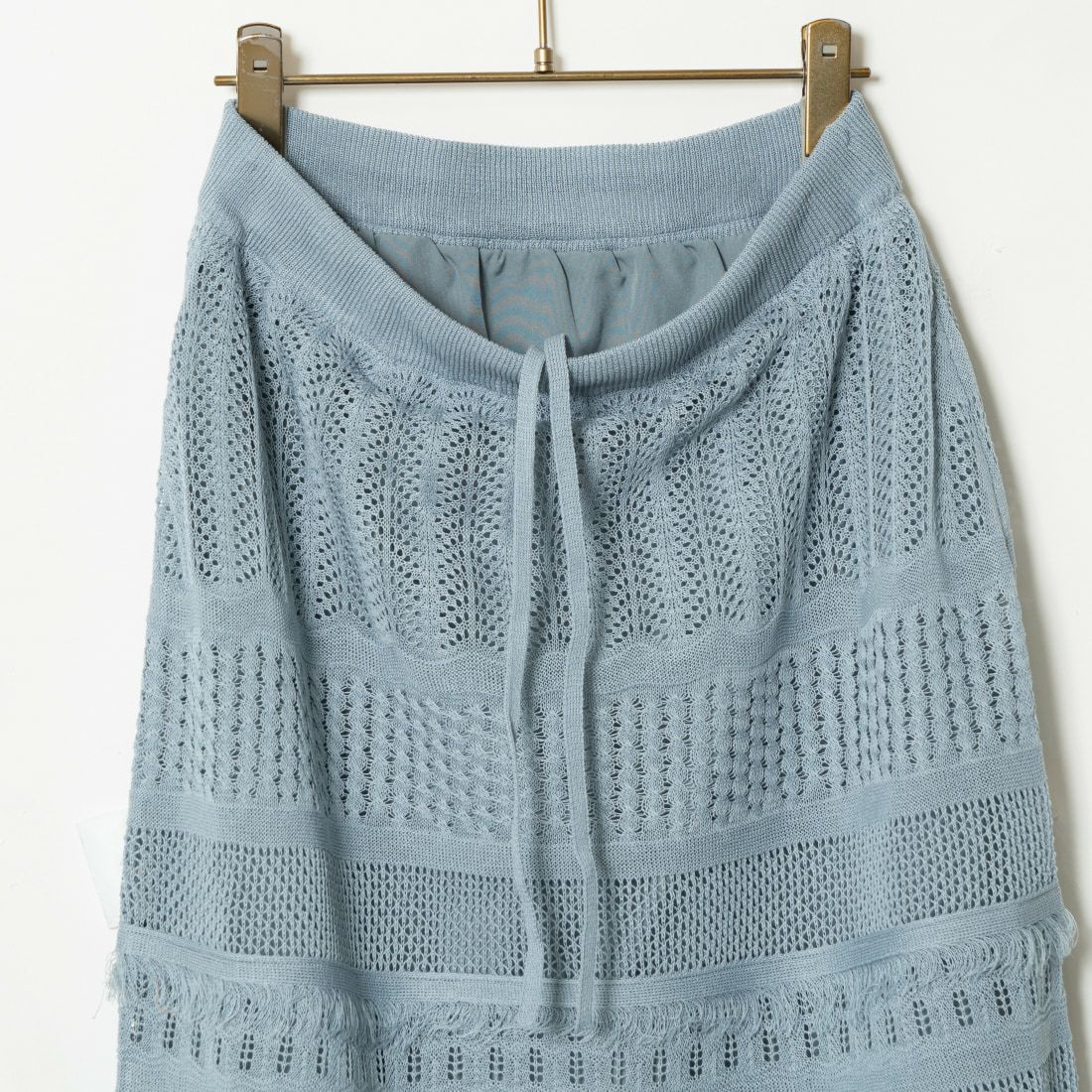 Jeans Factory Clothes [ジーンズファクトリークローズ] メッシュフリンジスカート [11242812] ﾌﾞﾙｰｸﾞﾚｰ