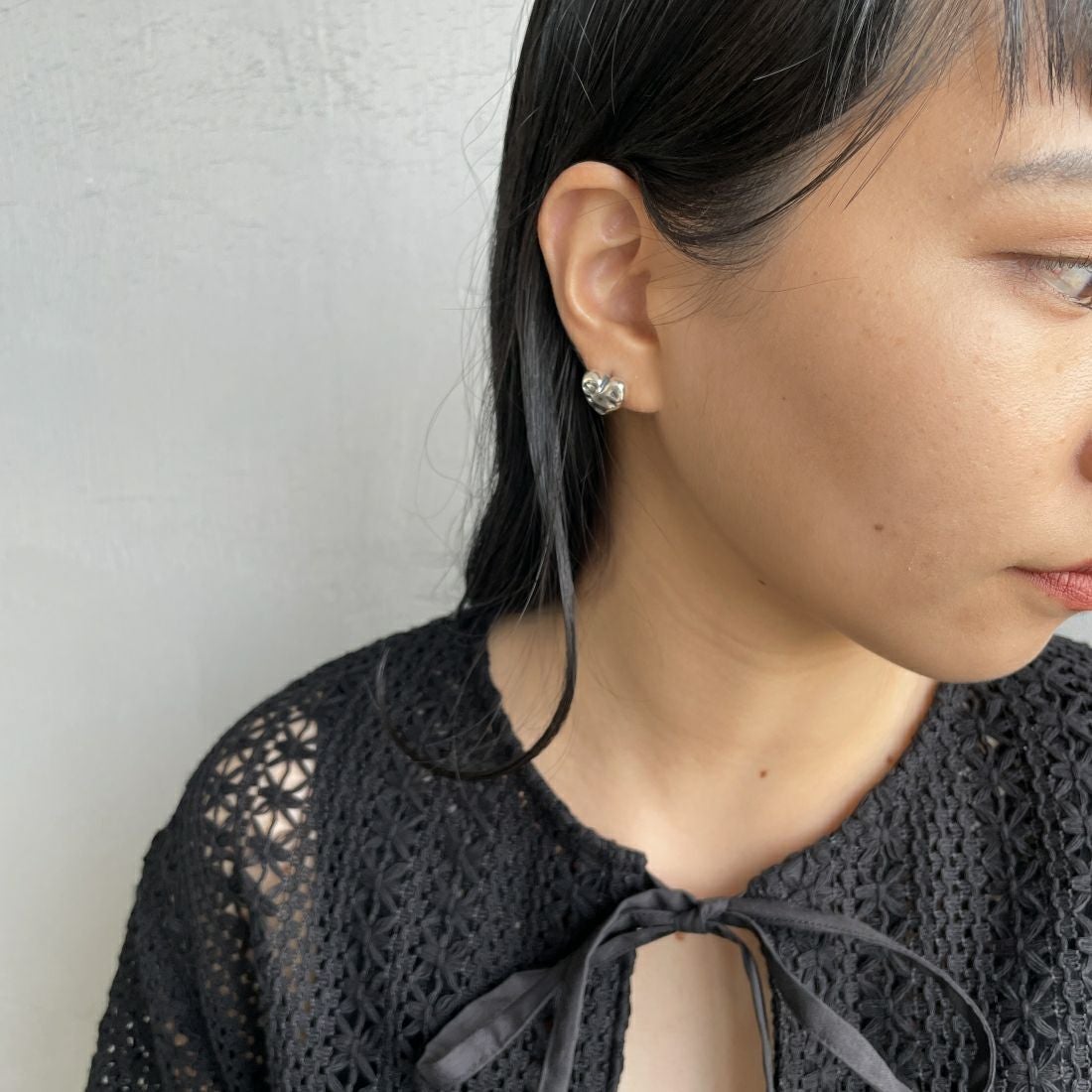 美品　AURA ハートピアス　ORIGIN aura [オーラ] ヴィンテージハートピアス [A-P009]｜ジーンズ