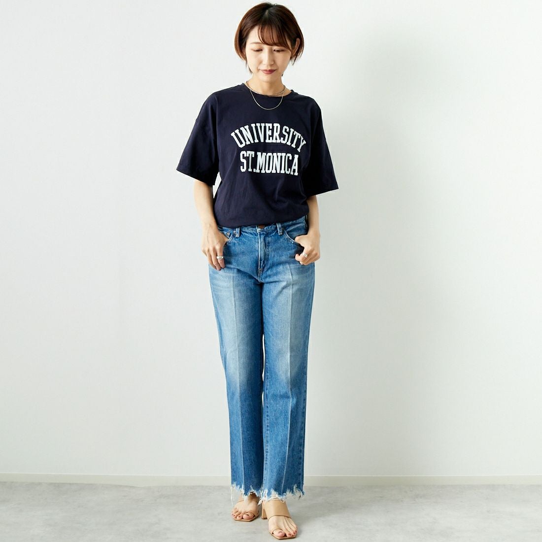 RED CARD TOKYO [レッドカード トーキョー] Leslie フレアデニム [72351901EMF] K-EX IND M &&モデル身長：167cm 着用サイズ：25&&