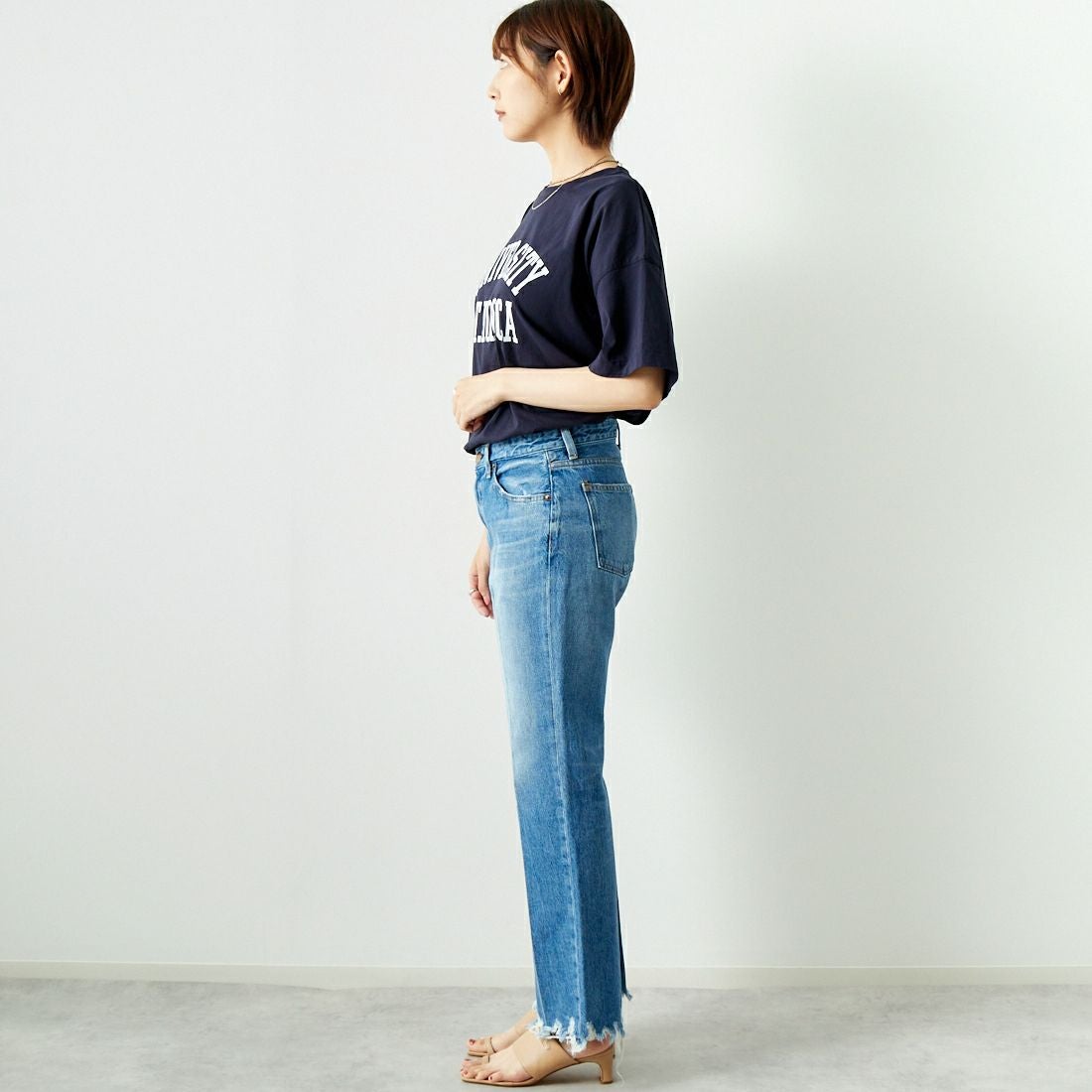 RED CARD TOKYO [レッドカード トーキョー] Leslie フレアデニム [72351901EMF] K-EX IND M &&モデル身長：167cm 着用サイズ：25&&