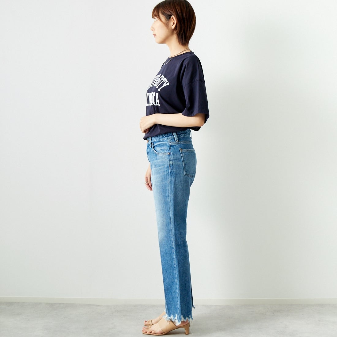 RED CARD TOKYO [レッドカード トーキョー] Leslie フレアデニム [72351901EMF] K-EX IND M &&モデル身長：167cm 着用サイズ：25&&