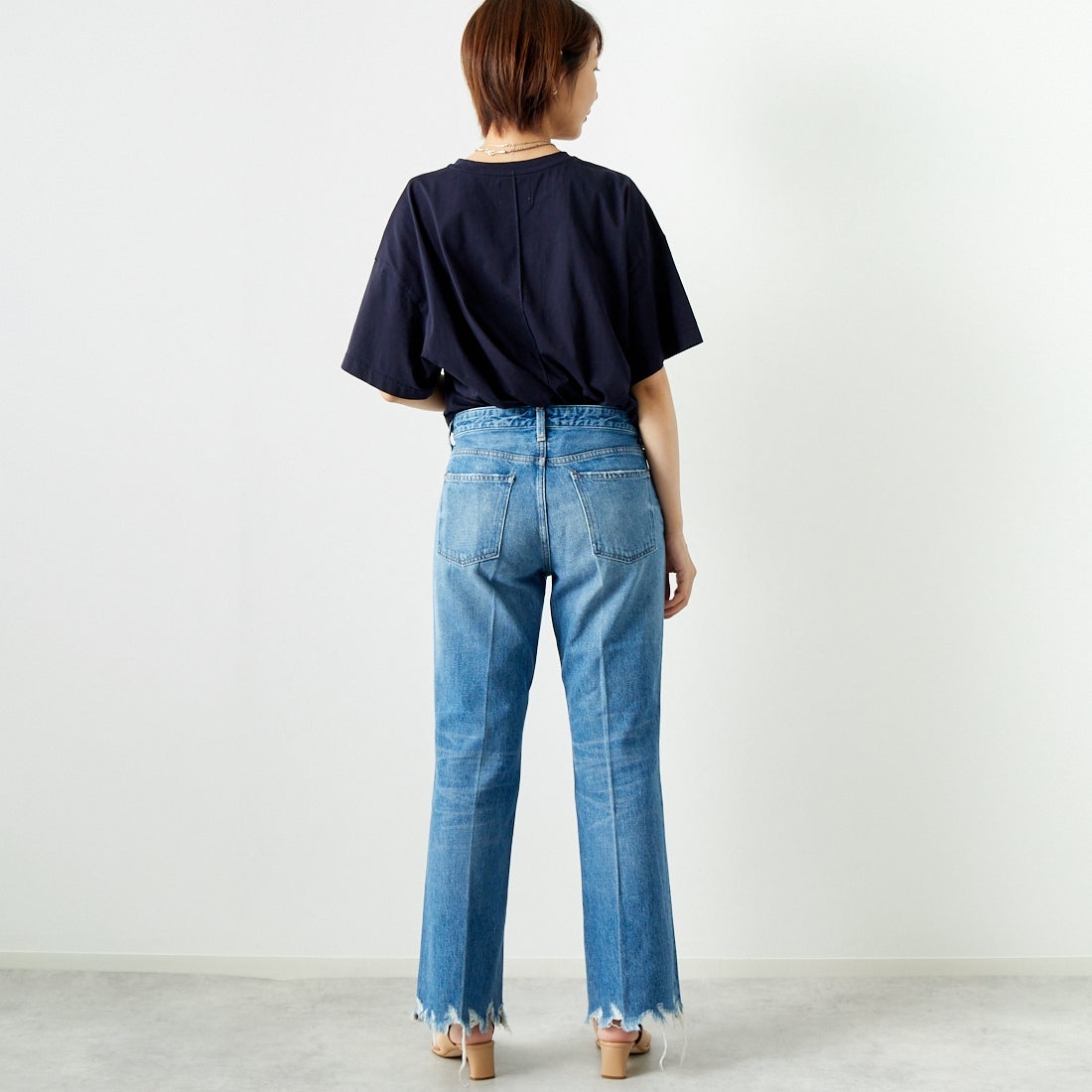RED CARD TOKYO [レッドカード トーキョー] Leslie フレアデニム [72351901EMF] K-EX IND M &&モデル身長：167cm 着用サイズ：25&&