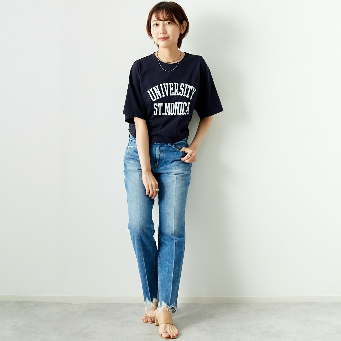 RED CARD TOKYO [レッドカード トーキョー] Leslie フレアデニム [72351901EMF] K-EX IND M &&モデル身長：167cm 着用サイズ：25&&