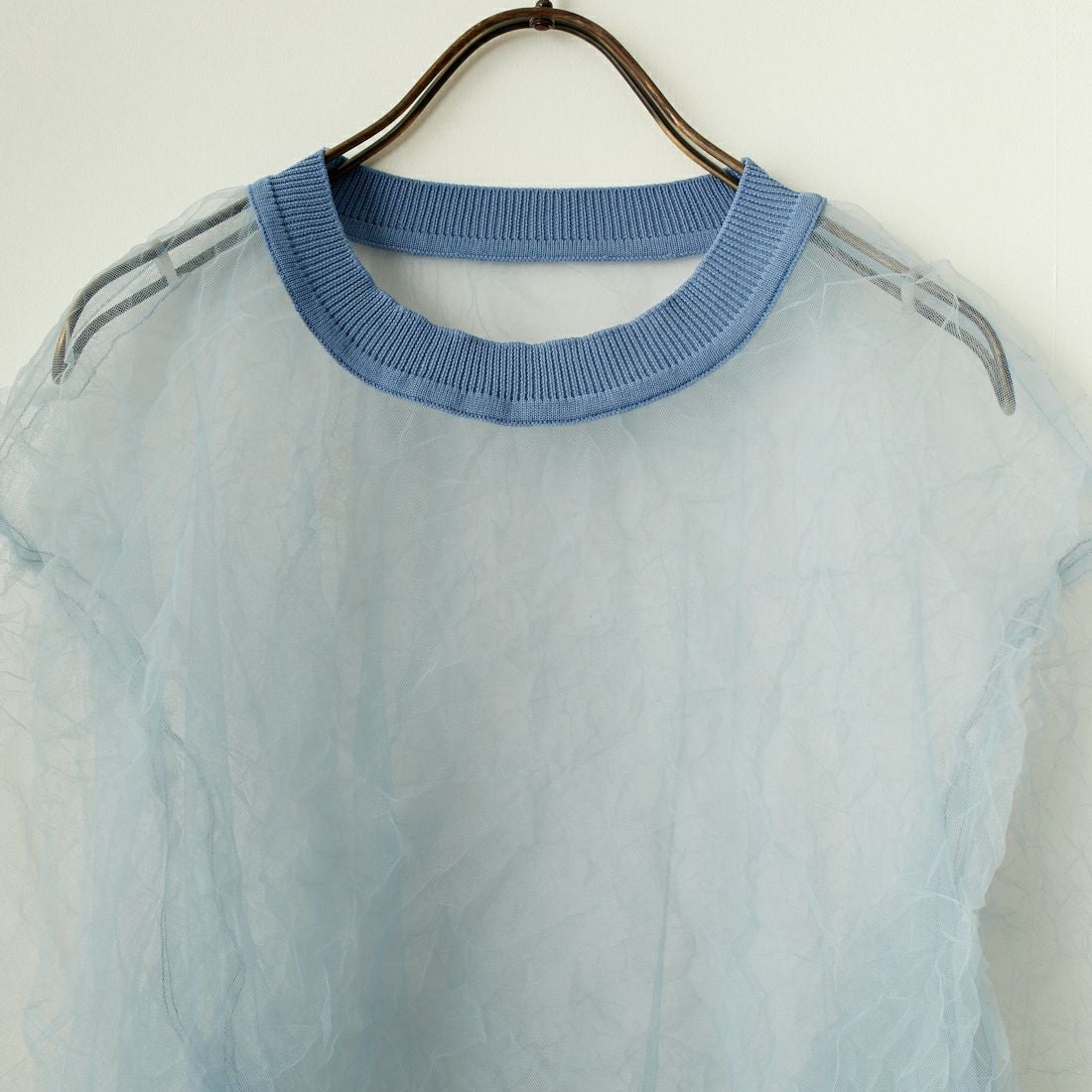 CHIGNON [シニヨン] チュールワッシャーTシャツ [9243-603LA] BLUE