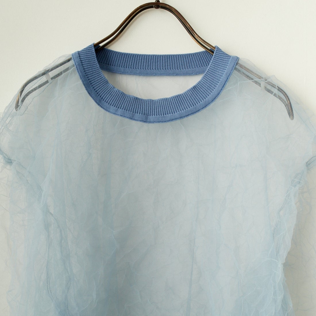 CHIGNON [シニヨン] チュールワッシャーTシャツ [9243-603LA] BLUE