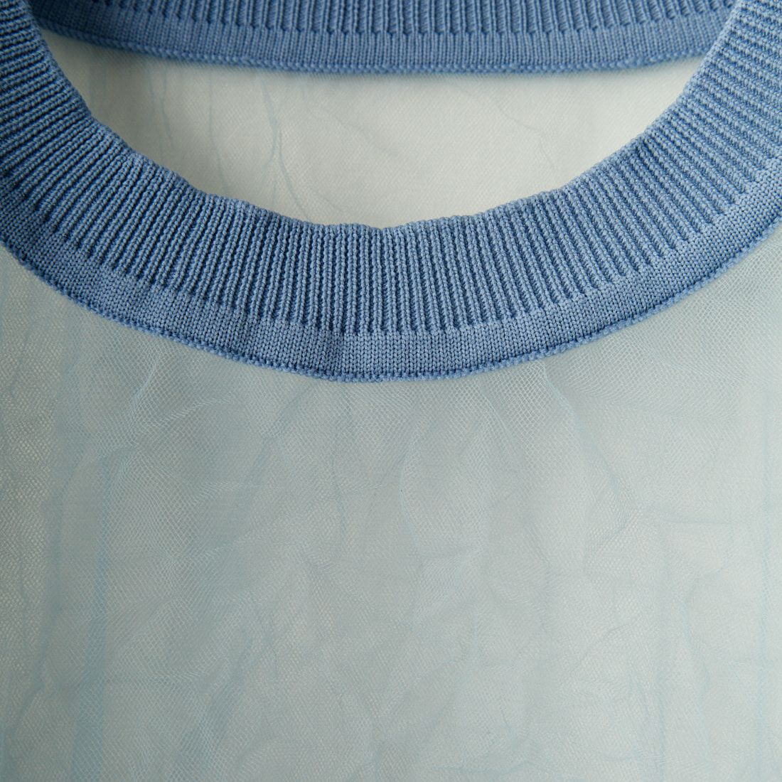 CHIGNON [シニヨン] チュールワッシャーTシャツ [9243-603LA] BLUE