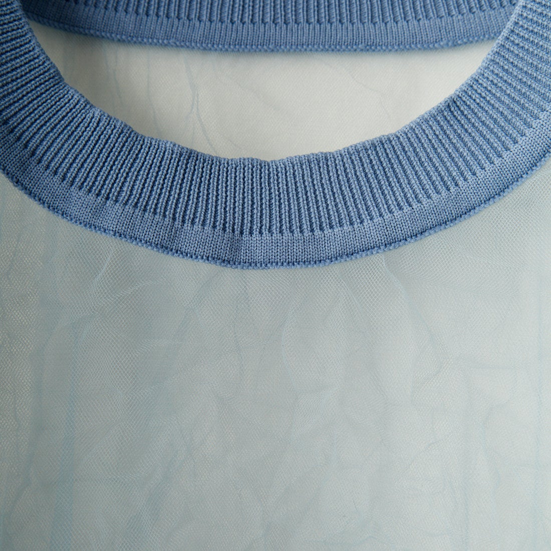 CHIGNON [シニヨン] チュールワッシャーTシャツ [9243-603LA] BLUE