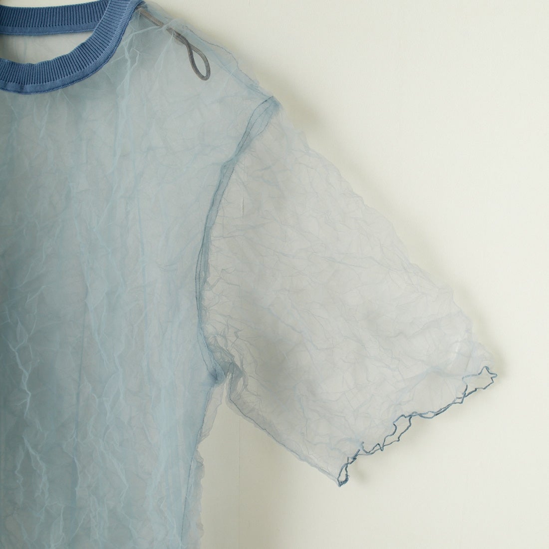 CHIGNON [シニヨン] チュールワッシャーTシャツ [9243-603LA] BLUE