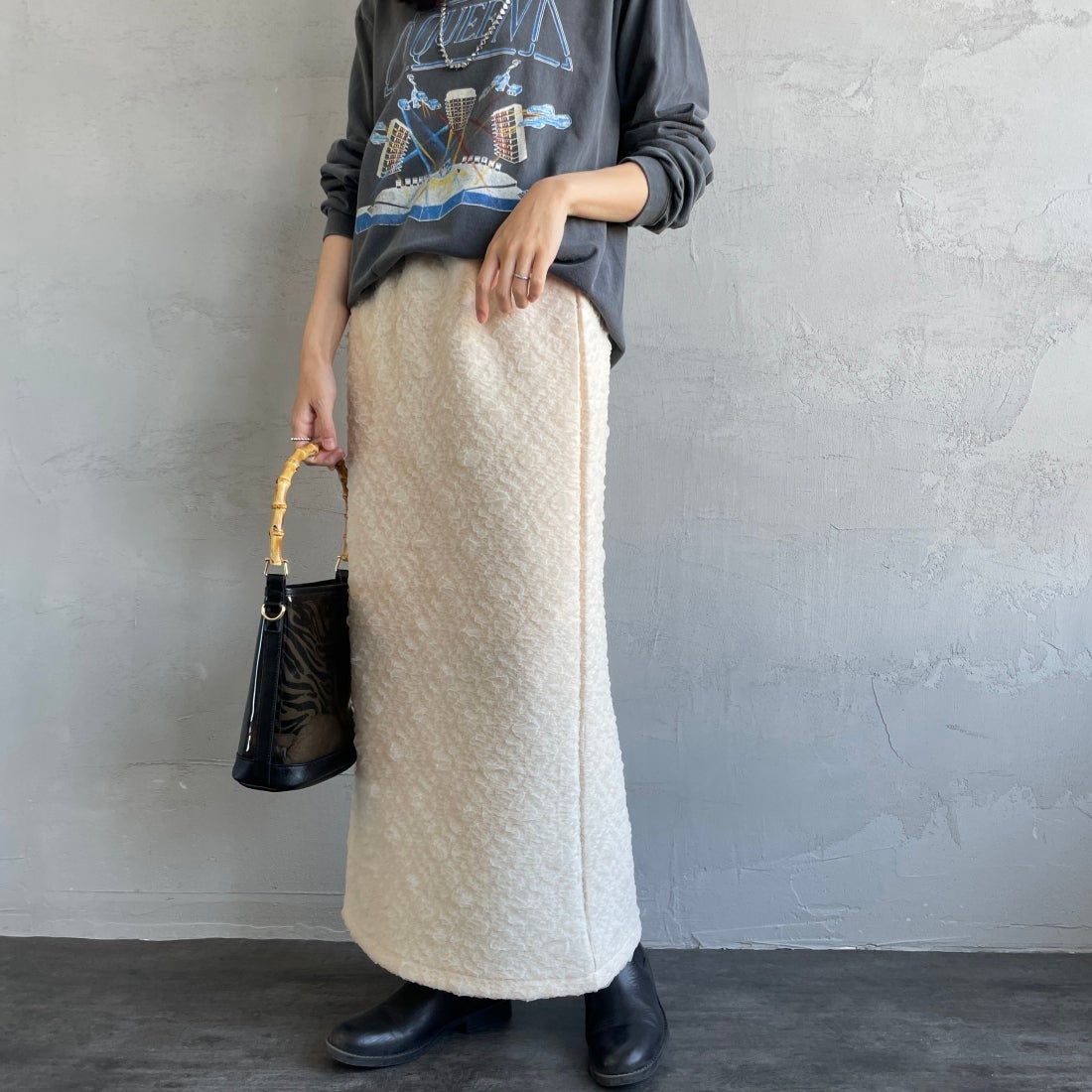 02 OFF&&モデル身長：160cm 着用サイズ：F&&