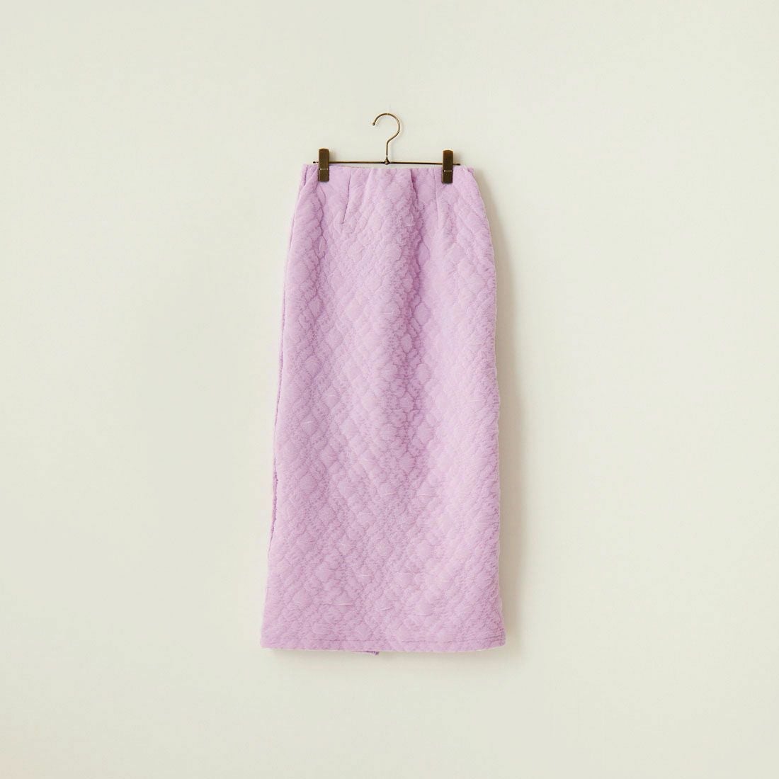 By/m [バイエム] ふくれジャガード ナローロングスカート [24122014] 45 LAVENDE