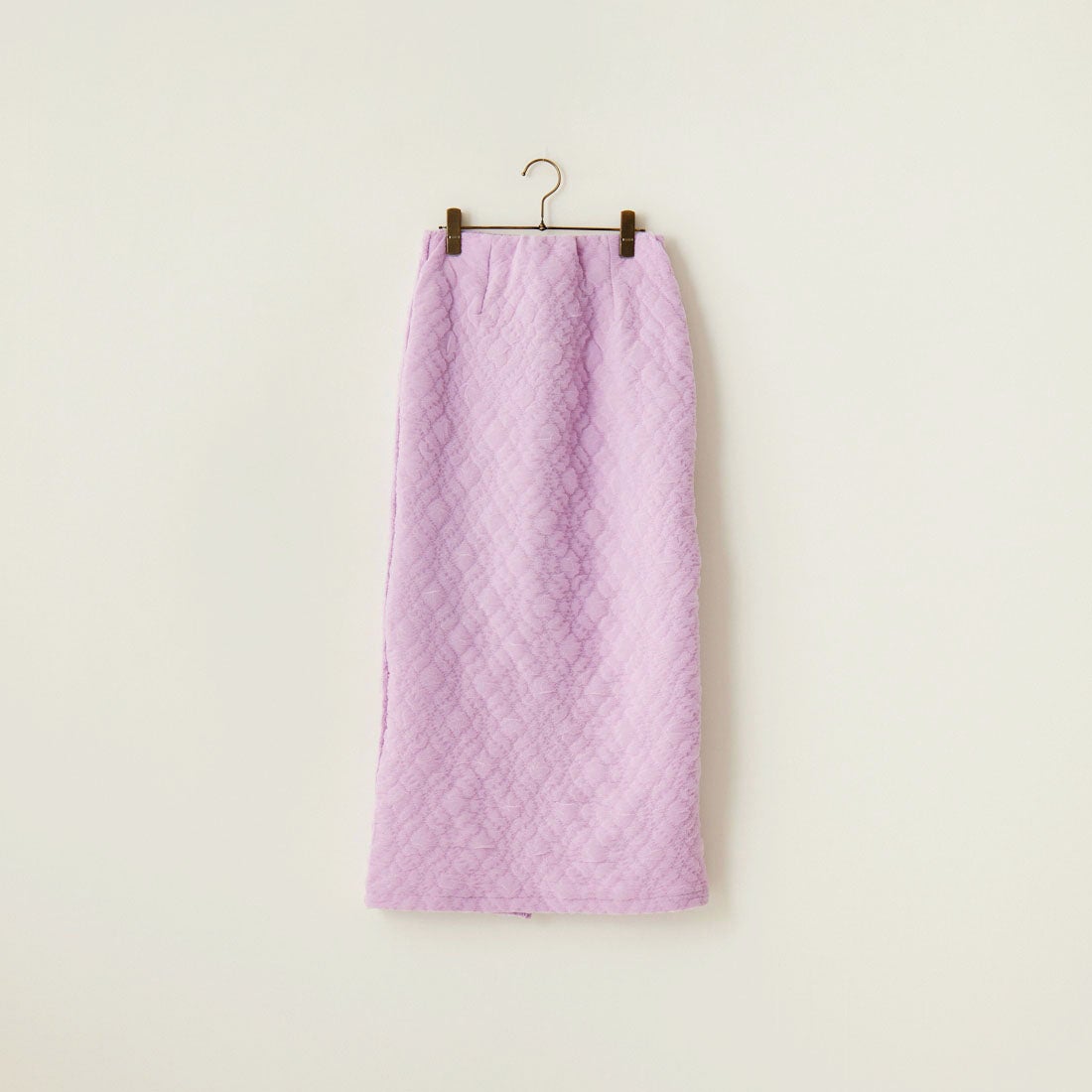 By/m [バイエム] ふくれジャガード ナローロングスカート [24122014] 45 LAVENDE