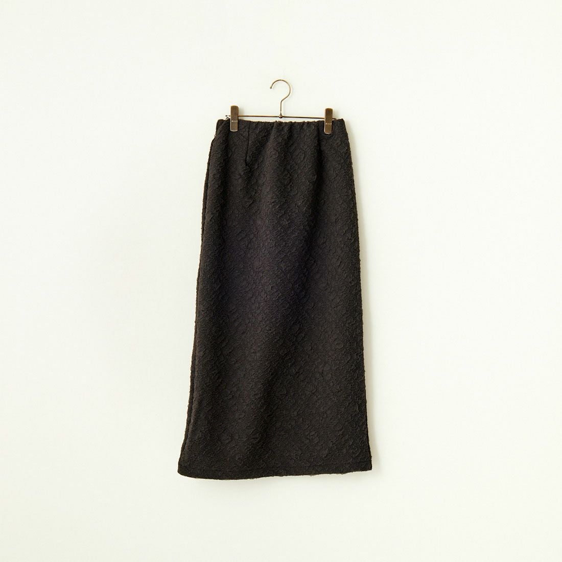 By/m [バイエム] ふくれジャガード ナローロングスカート [24122014] 09 BLACK