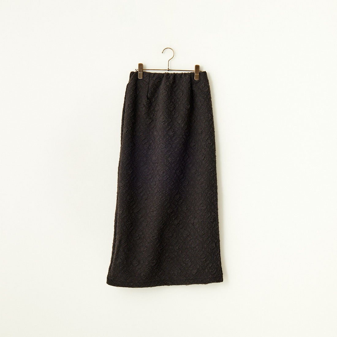 By/m [バイエム] ふくれジャガード ナローロングスカート [24122014] 09 BLACK