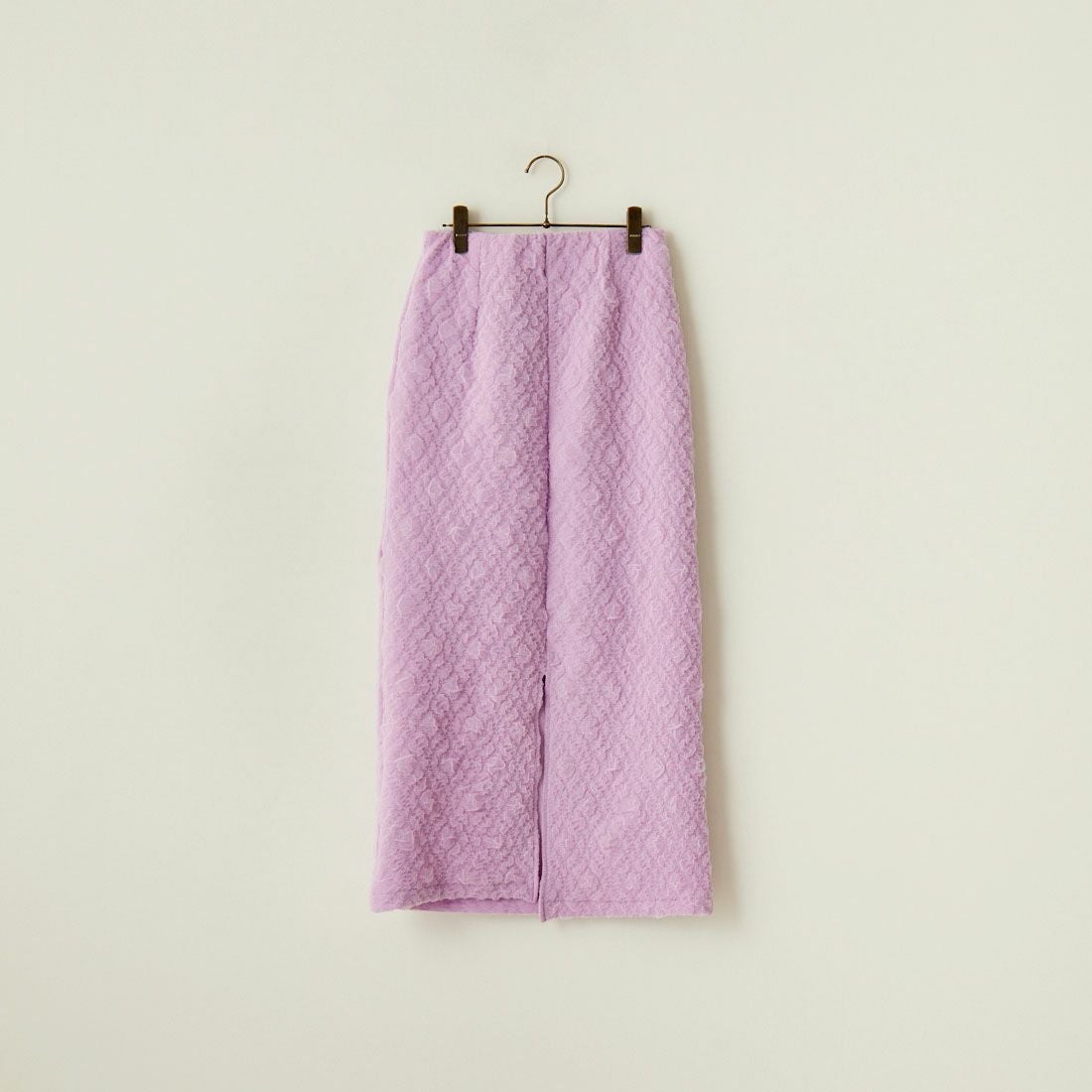 By/m [バイエム] ふくれジャガード ナローロングスカート [24122014] 45 LAVENDE