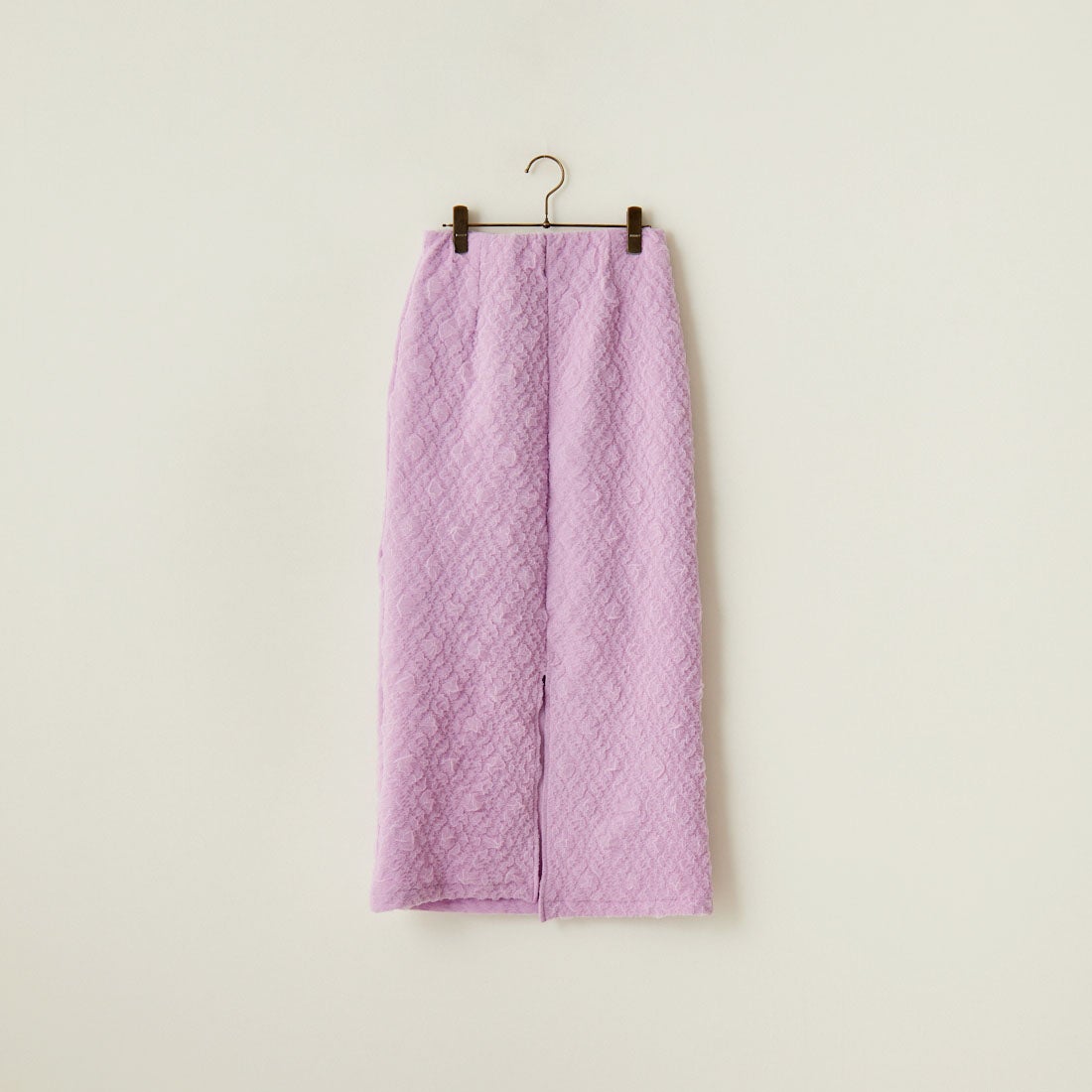 By/m [バイエム] ふくれジャガード ナローロングスカート [24122014] 45 LAVENDE