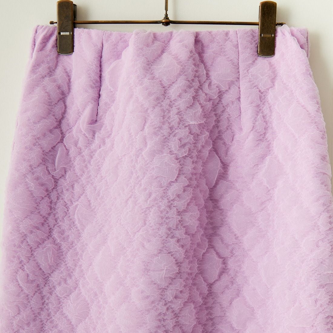 By/m [バイエム] ふくれジャガード ナローロングスカート [24122014] 45 LAVENDE