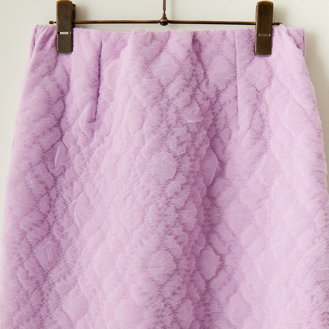 By/m [バイエム] ふくれジャガード ナローロングスカート [24122014] 45 LAVENDE