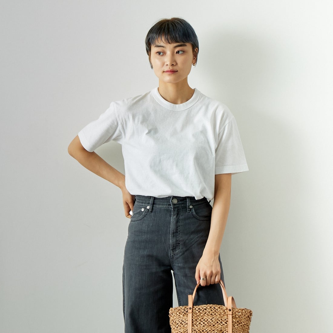 WHITE&&モデル身長：160cm 着用サイズ：F&&