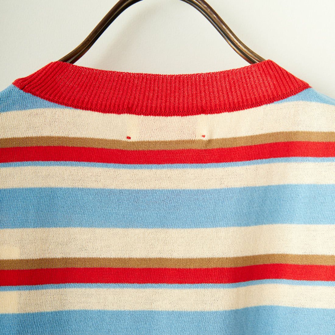 MEYAME [メヤメ] ボーダーコットンニットスリーブレスTシャツ [MEY