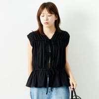 BLACK&&モデル身長：167cm 着用サイズ：F&&