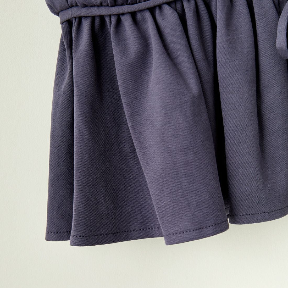 USINE [ユジーヌ] リボンギャザーTシャツ [2420803] BLUE GRAY