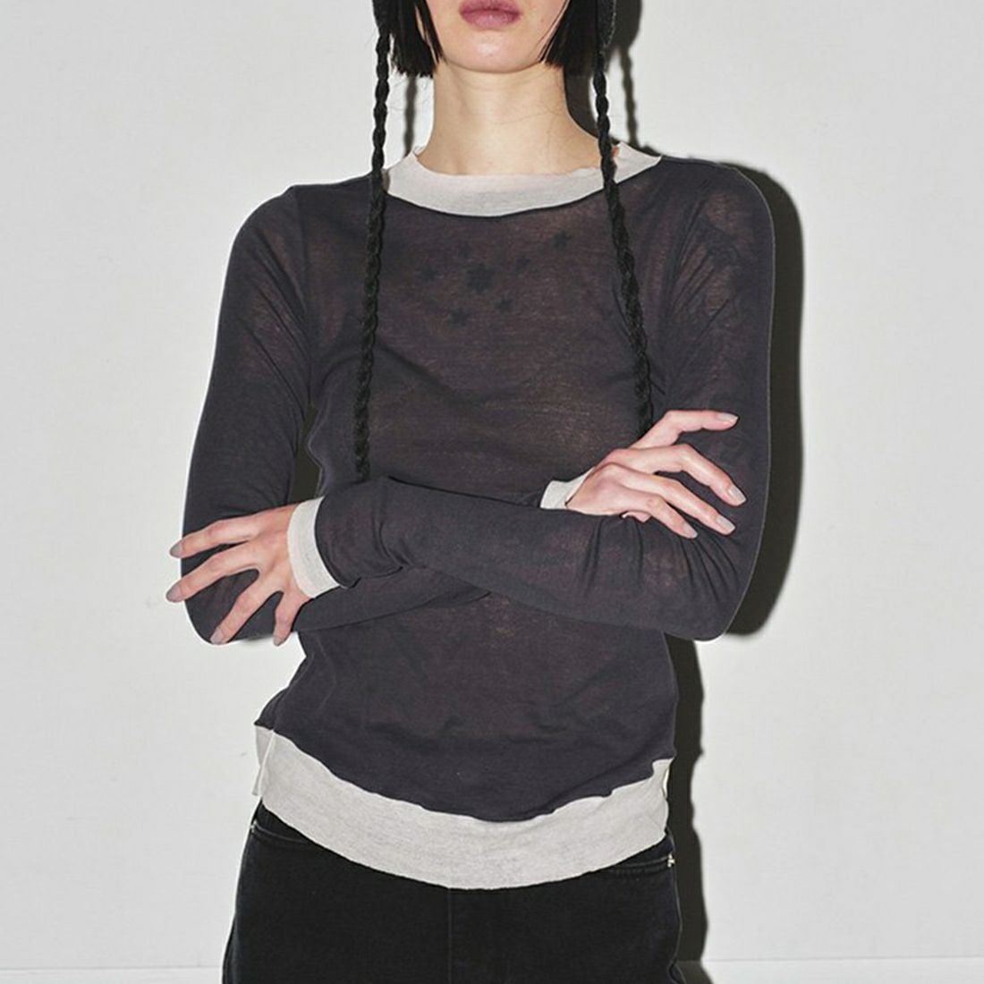 TODAYFUL [トゥデイフル] ハイゲージレイヤードロングTシャツ