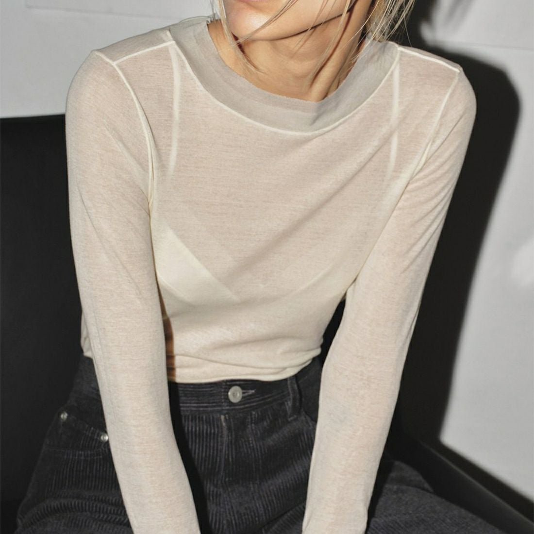 TODAYFUL [トゥデイフル] ハイゲージレイヤードロングTシャツ [12420606] ECRU